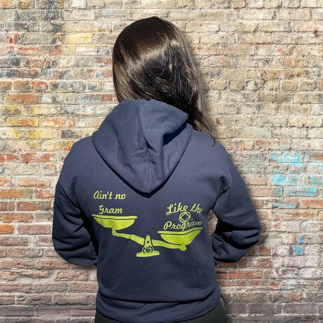Hoodie Ain't No Gram Navy - Image 4