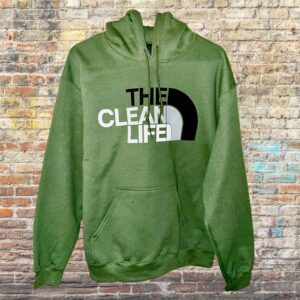 Hoodie Clean Life Military Green