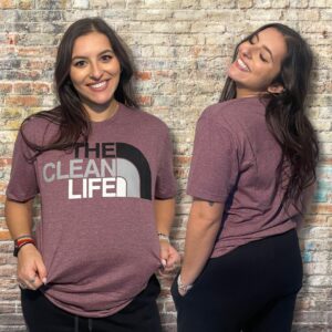 T-Shirt Clean Life Heather Maroon