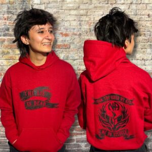 Hoodie Lie is Dead Antique Cherry Red